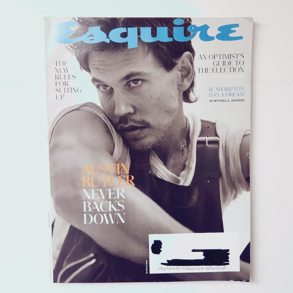 🍭7/$15 Esquire Magazine March 2024 Austin Butler